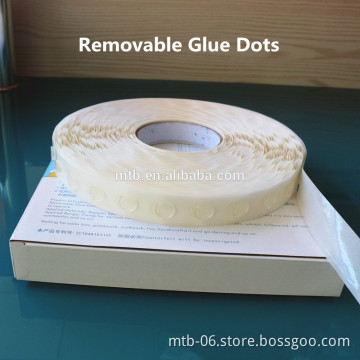 Clear Removable Glue Dots Fix Cardboard Brochure Holder